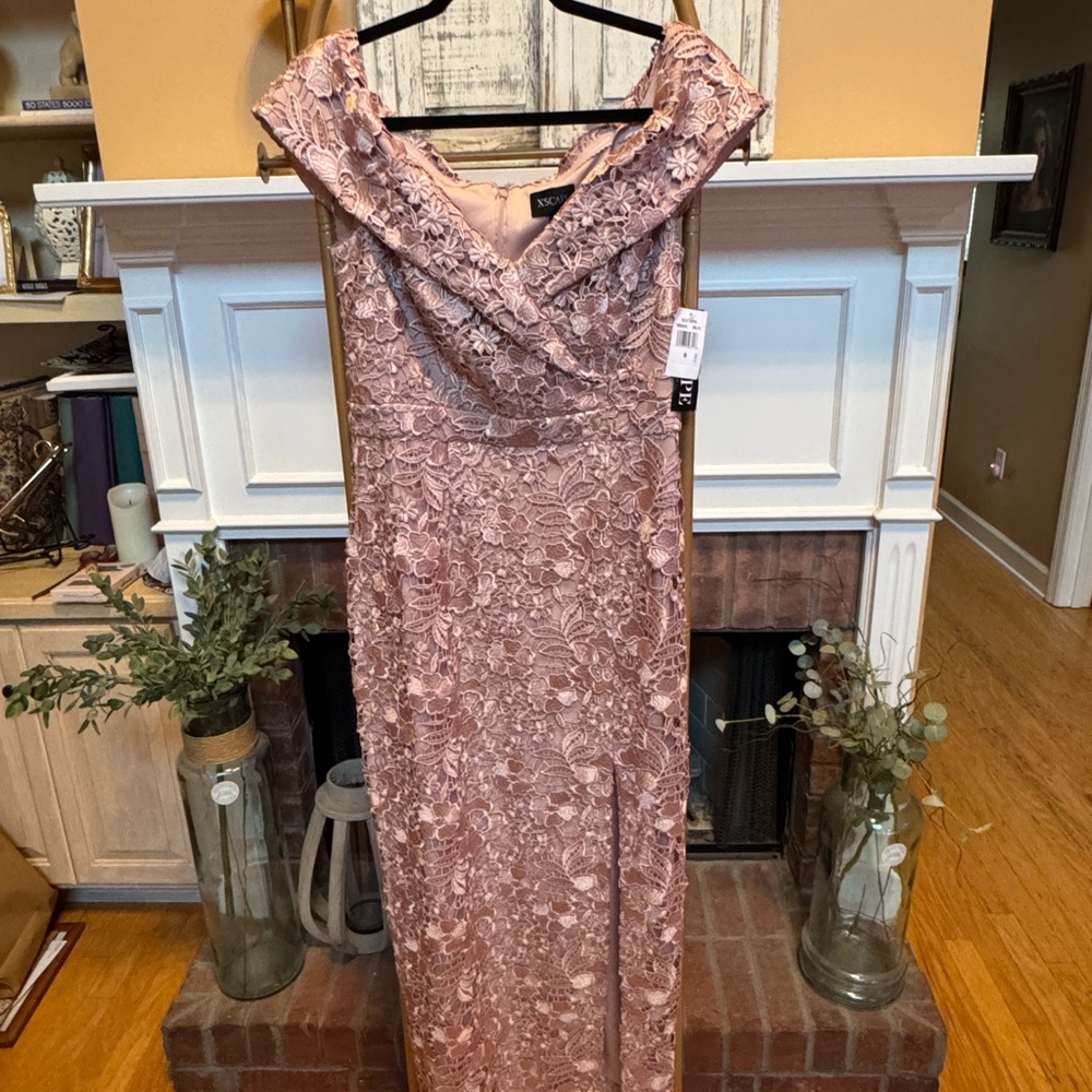 Elegant Pink Lace Gown/Mother of the Bride or Groom